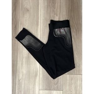 Adidas Womens Pants HLDY GFX Tights‎ Size Small Black #97